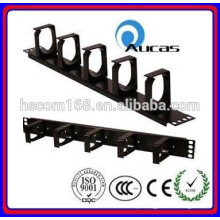 Aucas Guangzhou ABS boa qualidade gestão de cabos de rede 5 anéis 1U